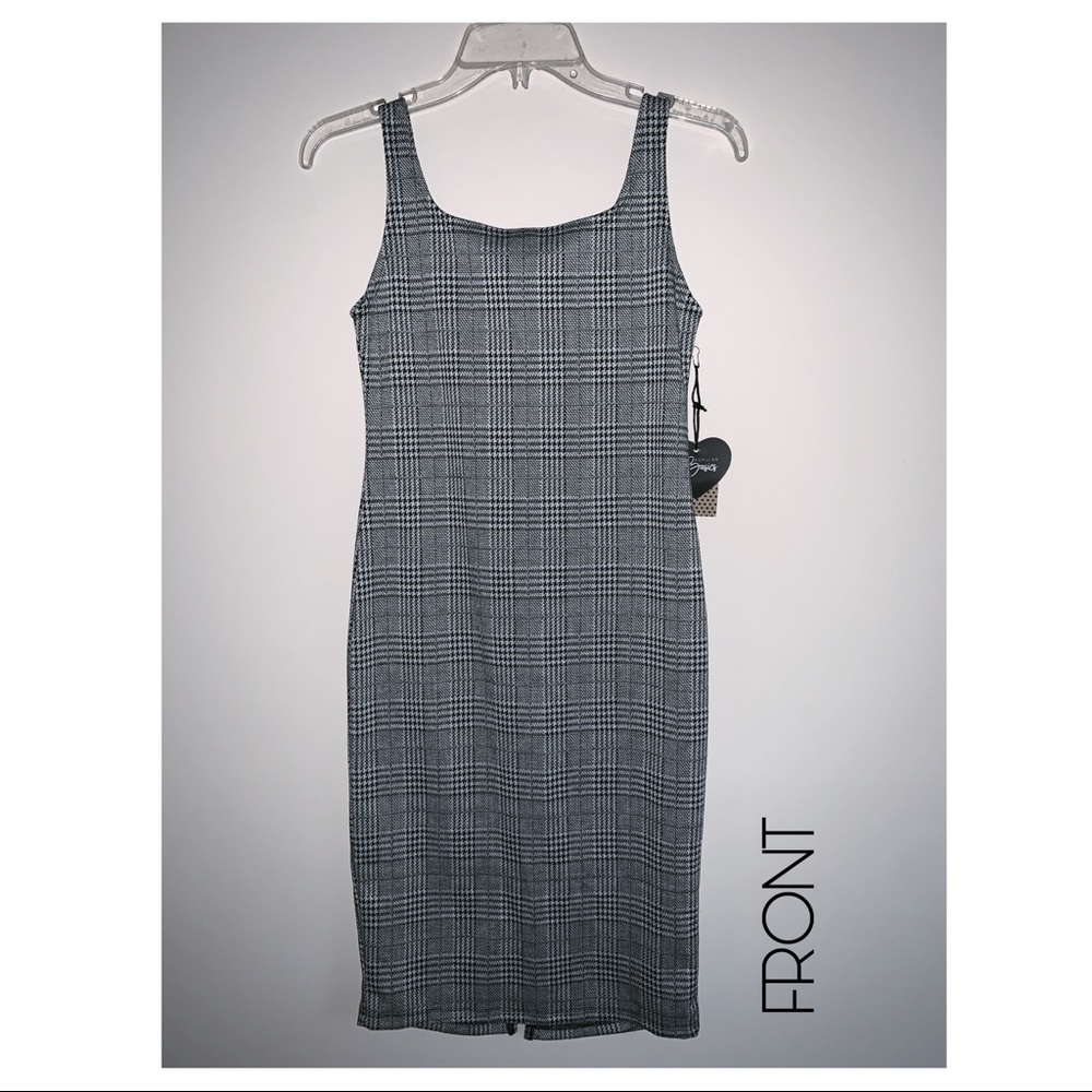 [M] Sleeveless Plaid Dress | NEW